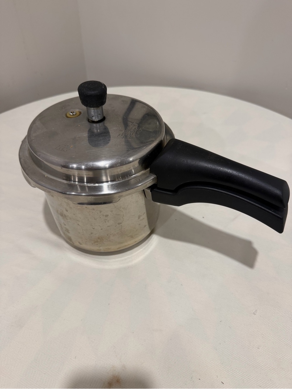 Prestige 3.7 Quart Stainless Steel Pressure Cooker with handle